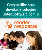 Compartilhe suas d�vidas e solu��es sobre software com o Render Respostas